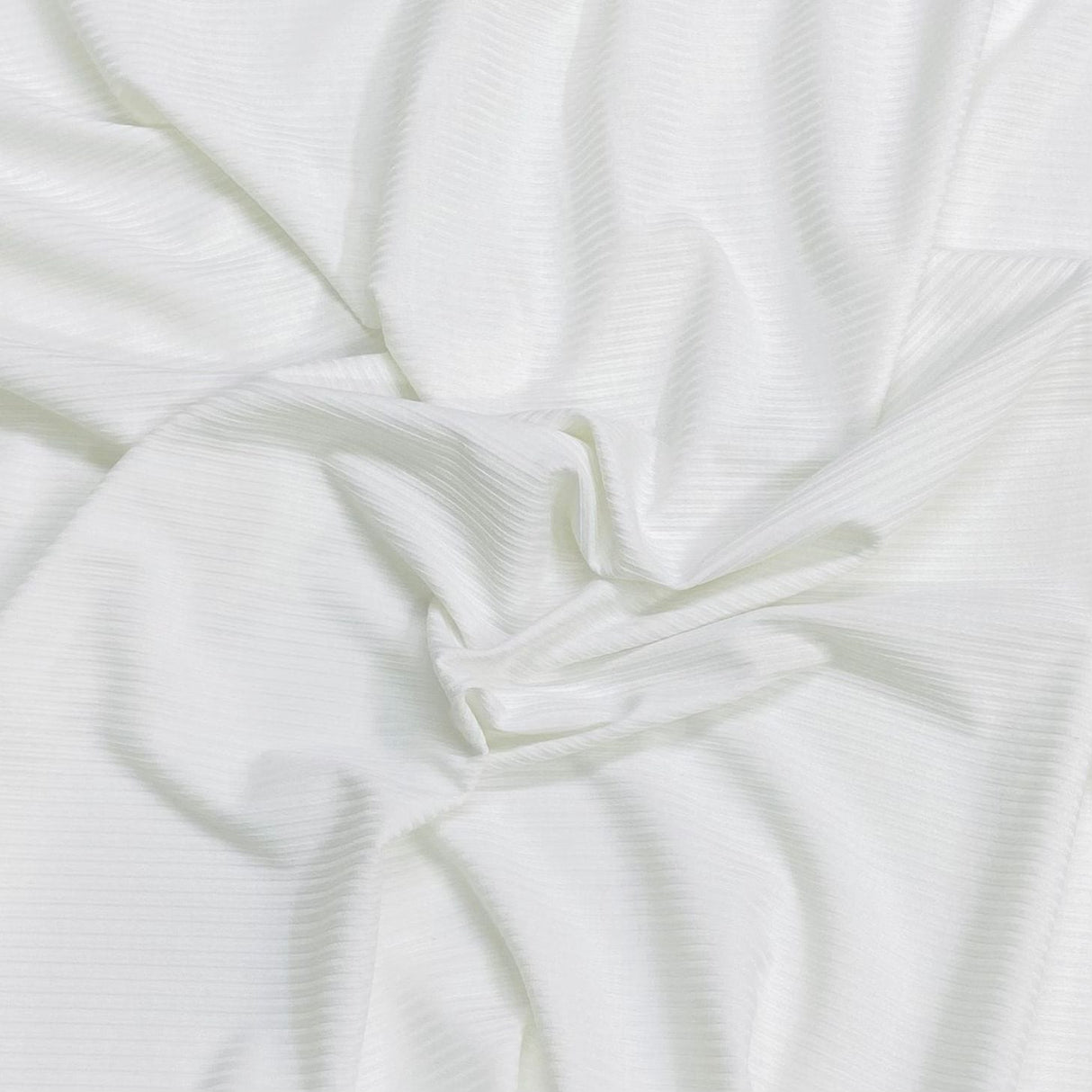 Pound A Metre 3 Metres 3 Metre Luxurious Soft Ribbed Jersey - 55"- (Ivory) (EOL)