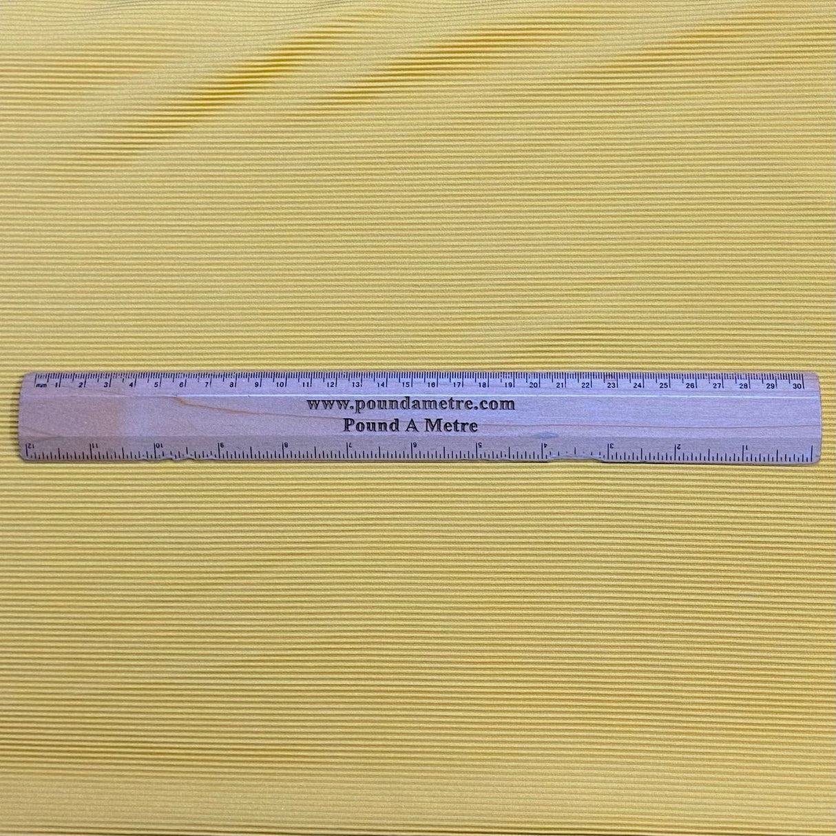 Pound A Metre 3 Metre Luxurious Soft Ribbed Jersey - 55"- (Mustard)