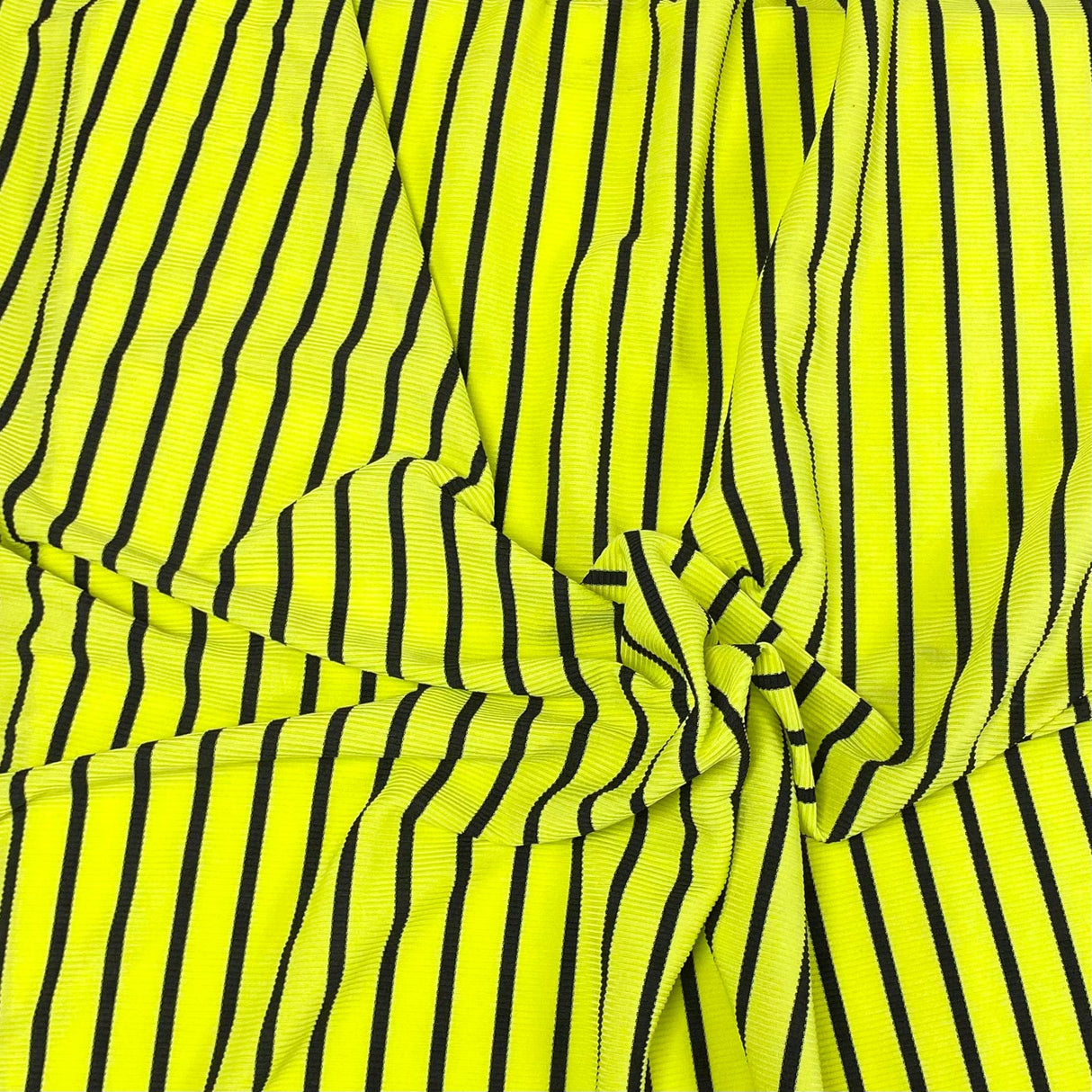 Pound A Metre 3 Metres 3 Metre Luxurious Soft Ribbed Jersey - 55" (Neon)