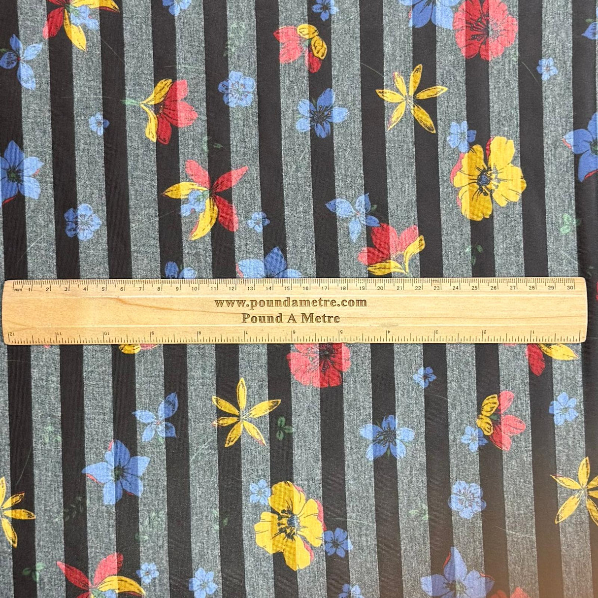 Pound A Metre 3 Metres 3 Metre Luxurious Soft Viscose Jersey - 55"- (Blooming)