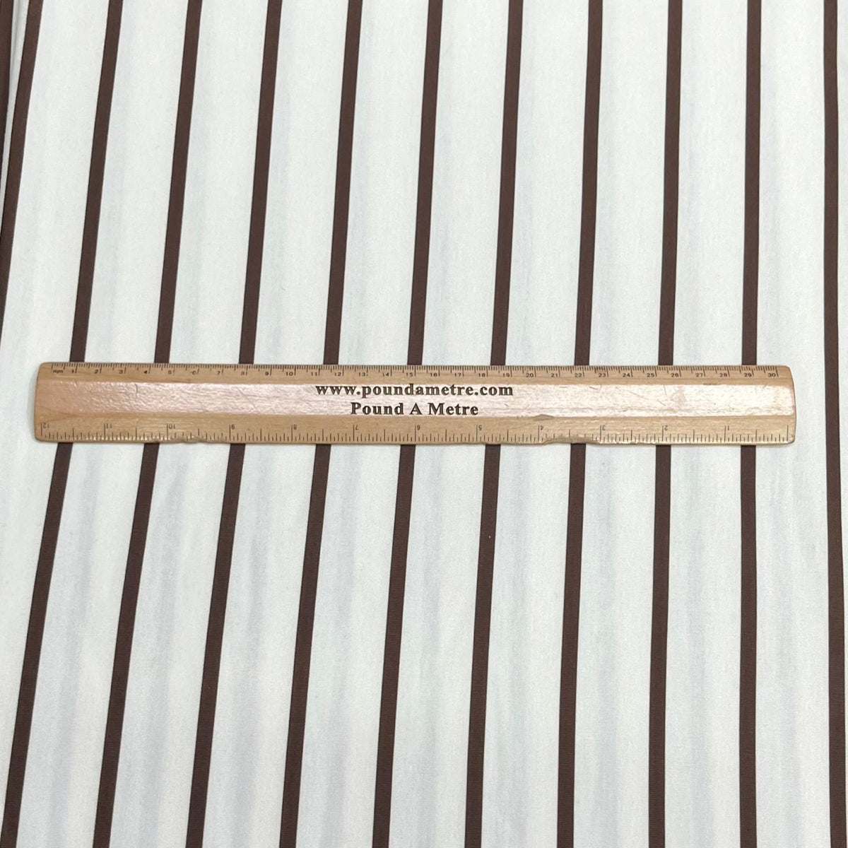 Pound A Metre 3 Metre Luxurious Soft Viscose Jersey - 55"- (Brown & Ivory)