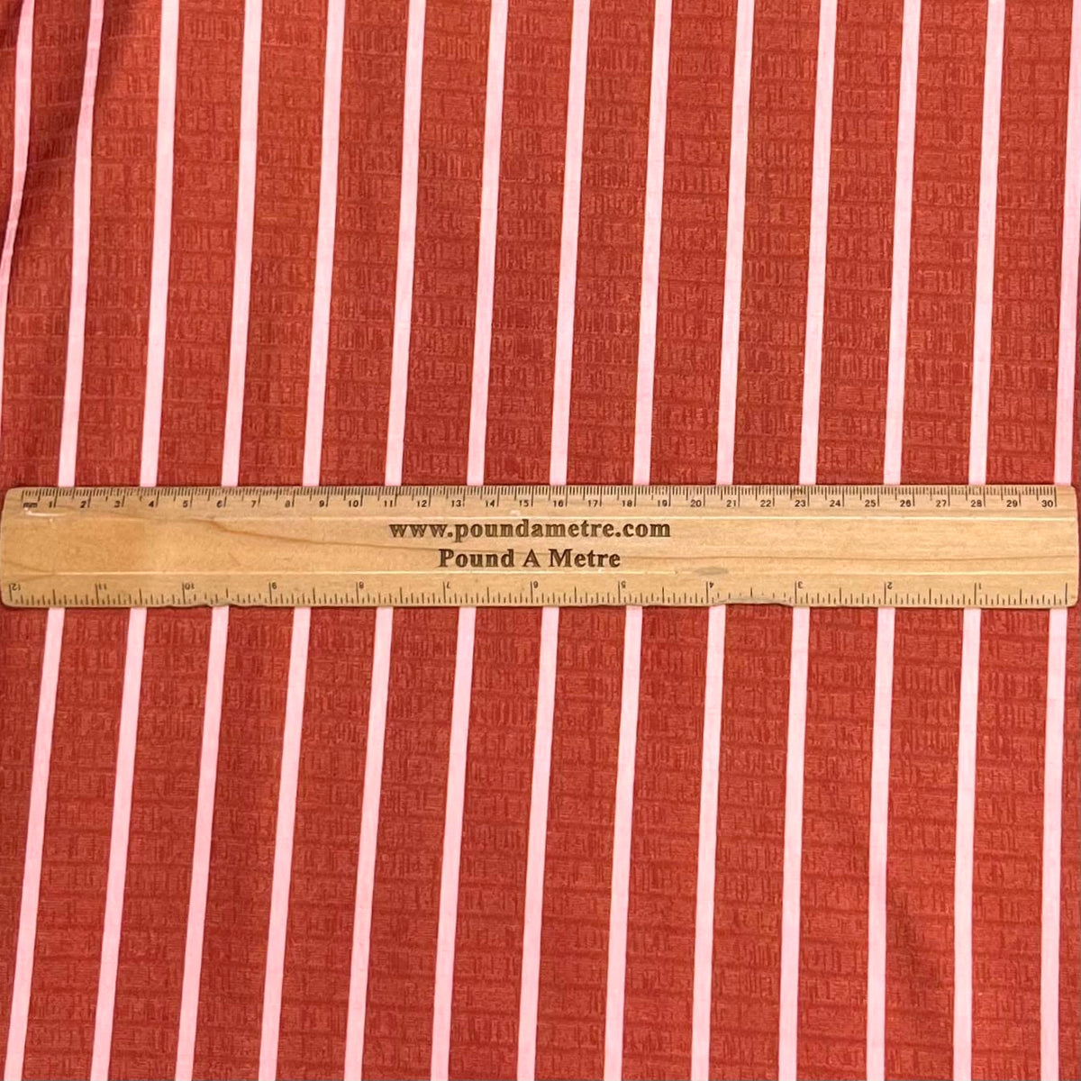 Pound A Metre 3 Metre Luxurious Soft Viscose Jersey - 55"- (Brown & Pink)