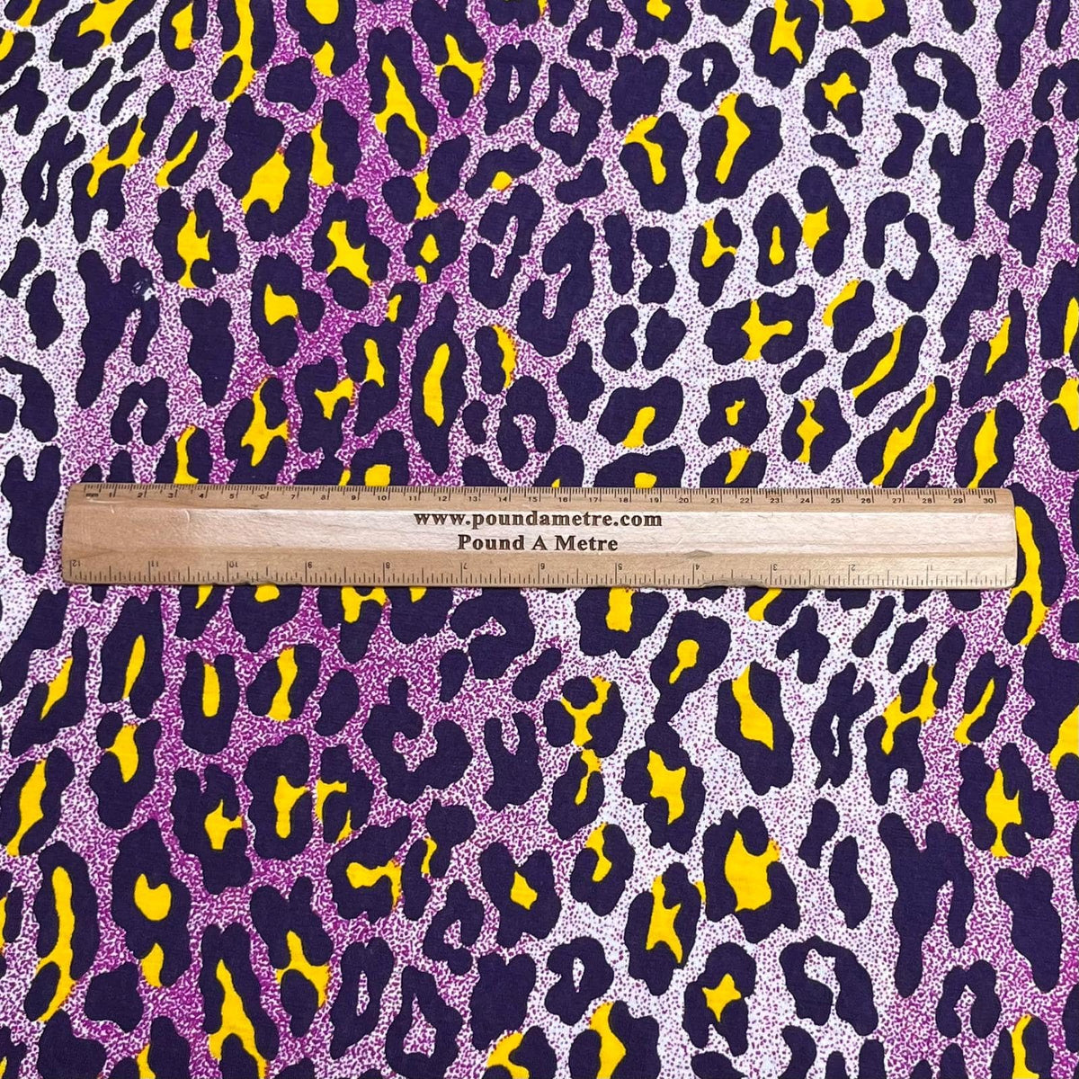 Pound A Metre 3 Metre Luxurious Soft Viscose Jersey - 55"- (Cheetah)