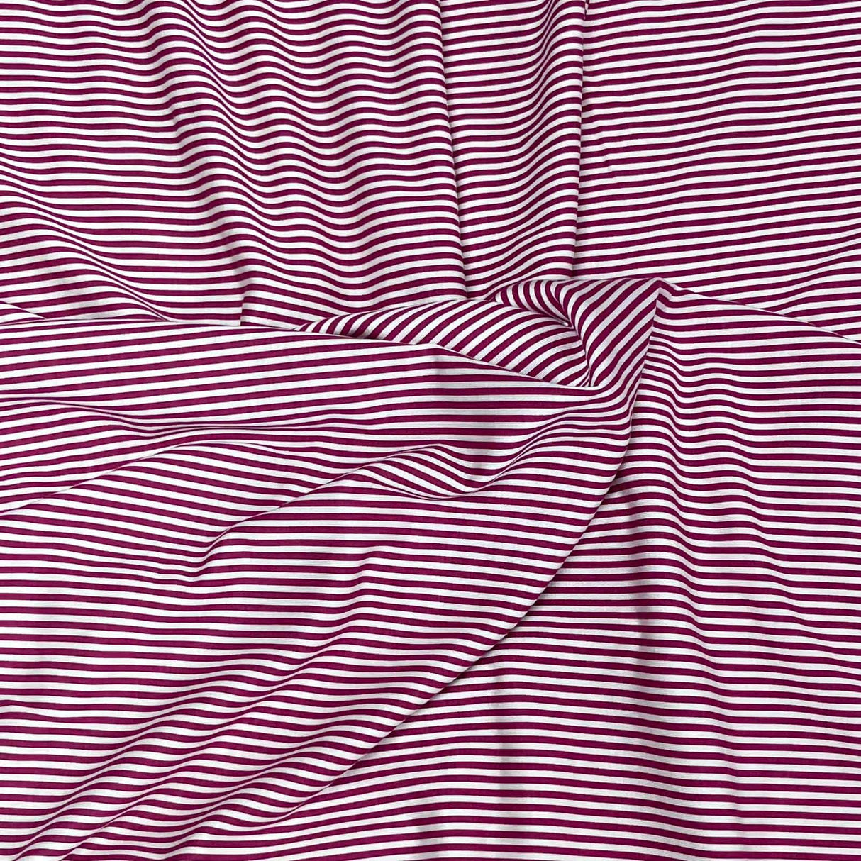 Pound A Metre 3 Metres 3 Metre Luxurious Soft Viscose Jersey - 55"- (Red Stripes)