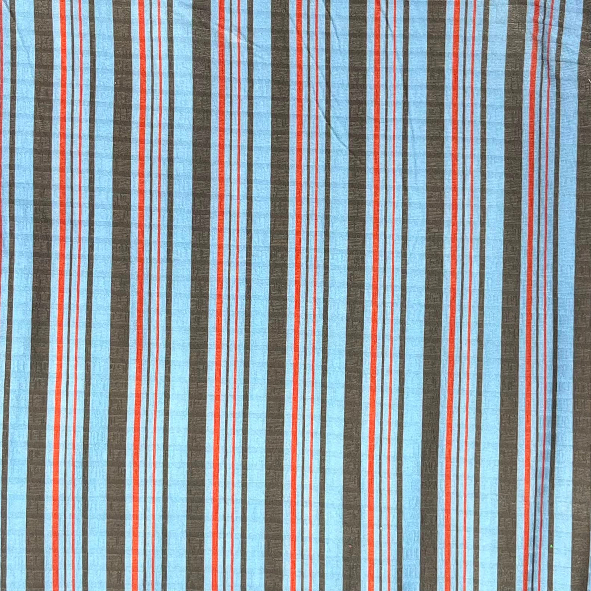 Pound A Metre 3 Metre Luxurious Soft Viscose Jersey - 55"- (Sky, Brown & Orange)