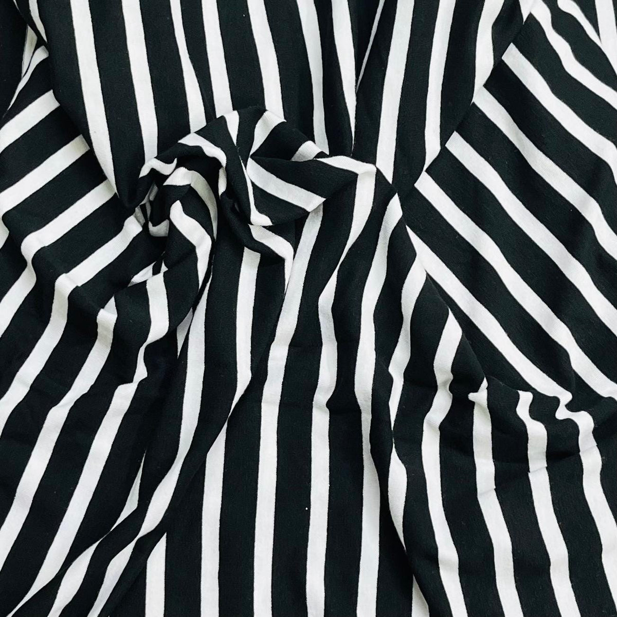 Pound A Metre 3 Metre Luxurious Soft Viscose Jersey - 55"- (Stripe)