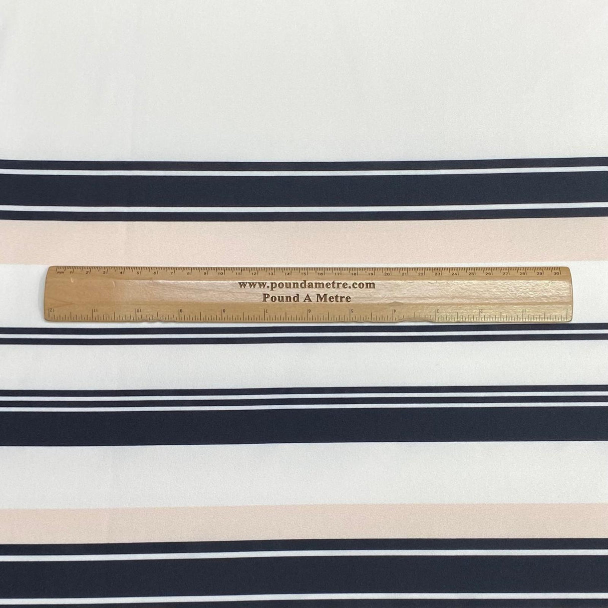 Pound A Metre 3 Metres 3 Metre Luxurious Soft Viscose Jersey - 55"- (Striped) (EOL)