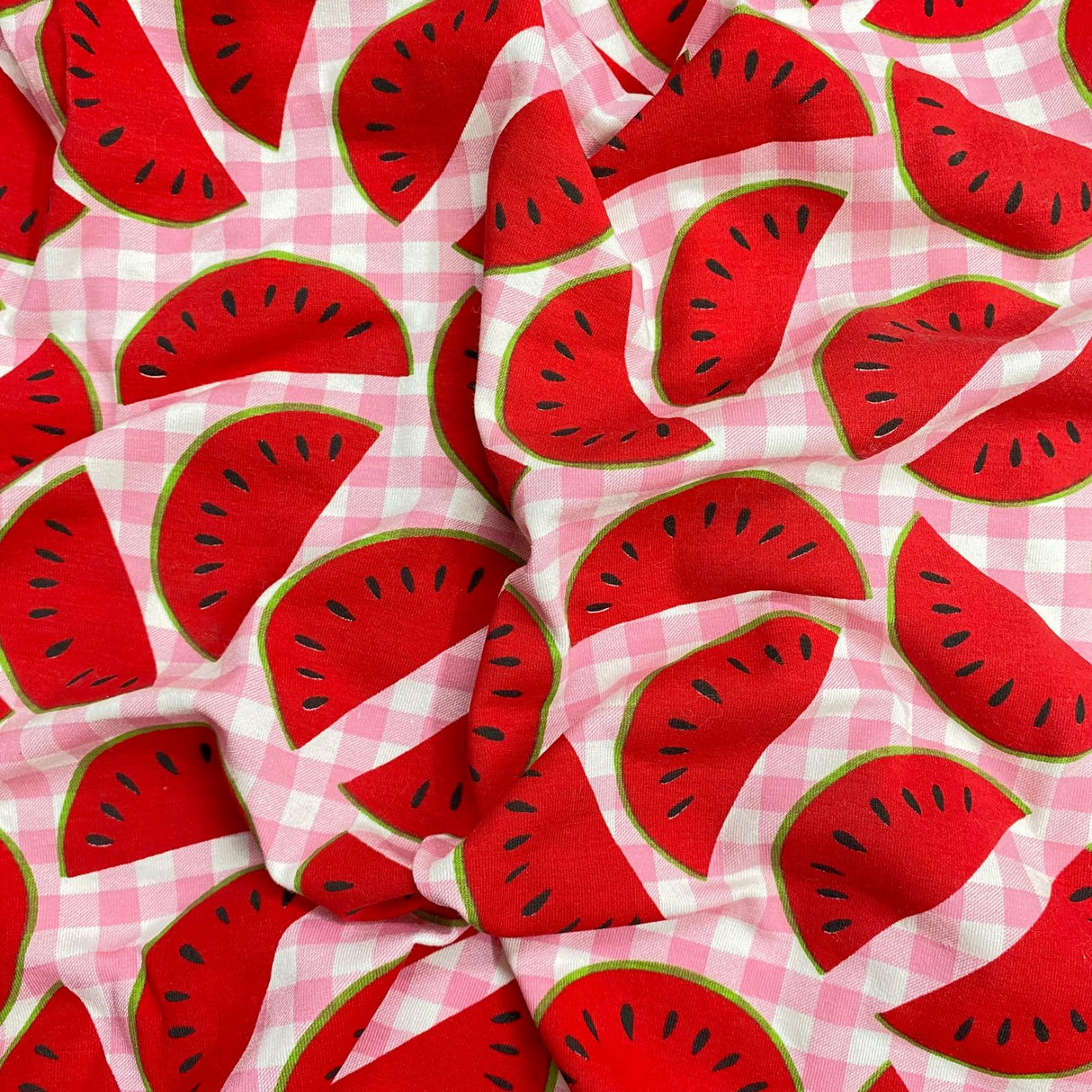 Pound A Metre 3 Metres 3 Metre Luxurious Soft Viscose Jersey - 55"- (Watermelon)