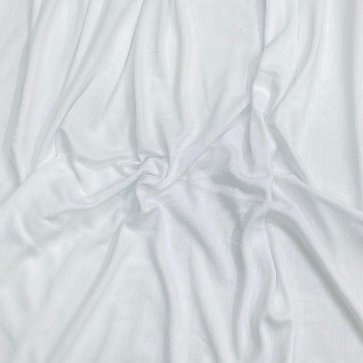 Pound A Metre 3 Metres 3 Metre Luxurious Soft Viscose Jersey - 55"- (White)