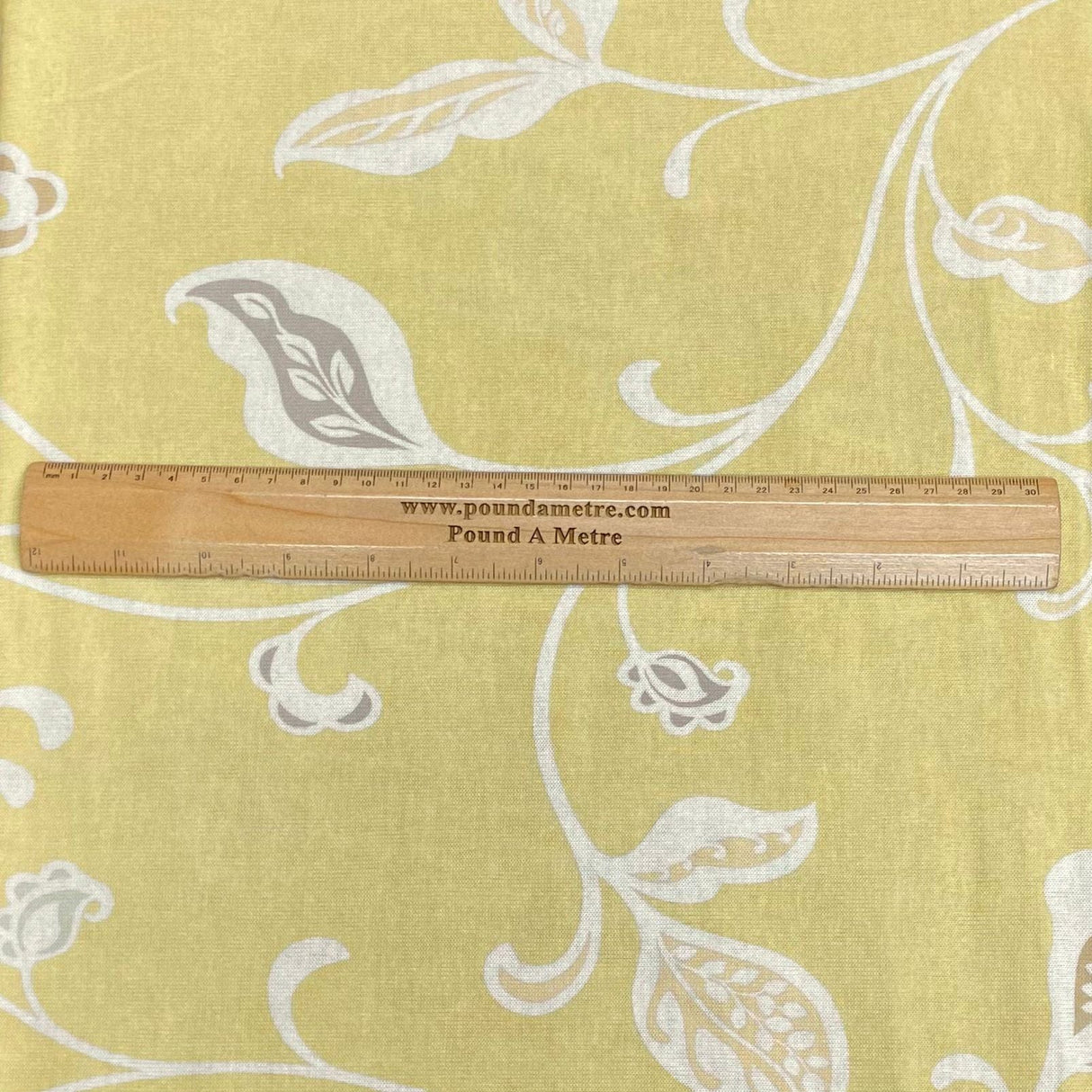 Pound A Metre 3 Metres 3 Metre Luxurious Soft Viscose Jersey - 55"- (Yellow Flower)