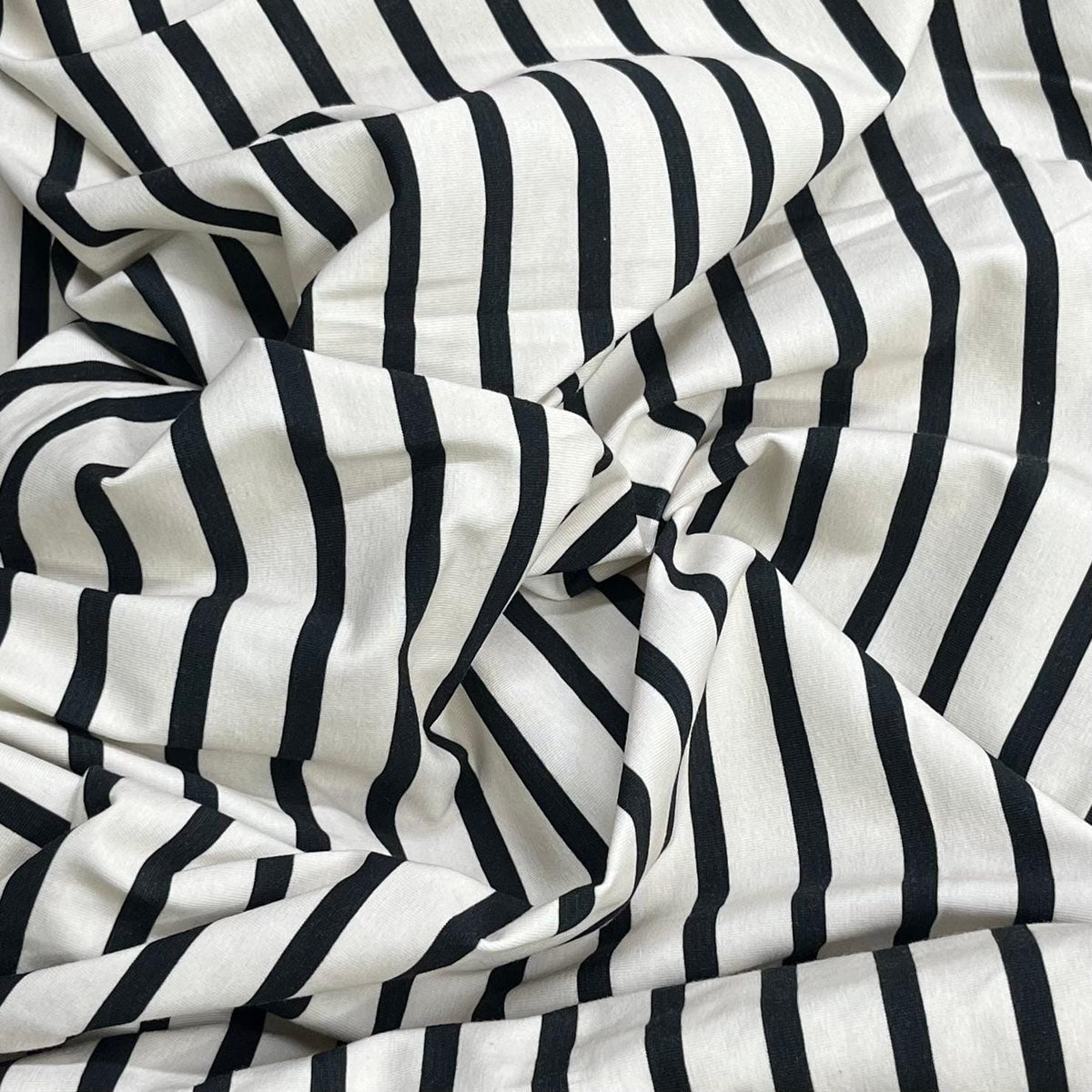 Pound A Metre 3 Metre Luxurious Soft Viscose Jersey - 55"- (Zebra)