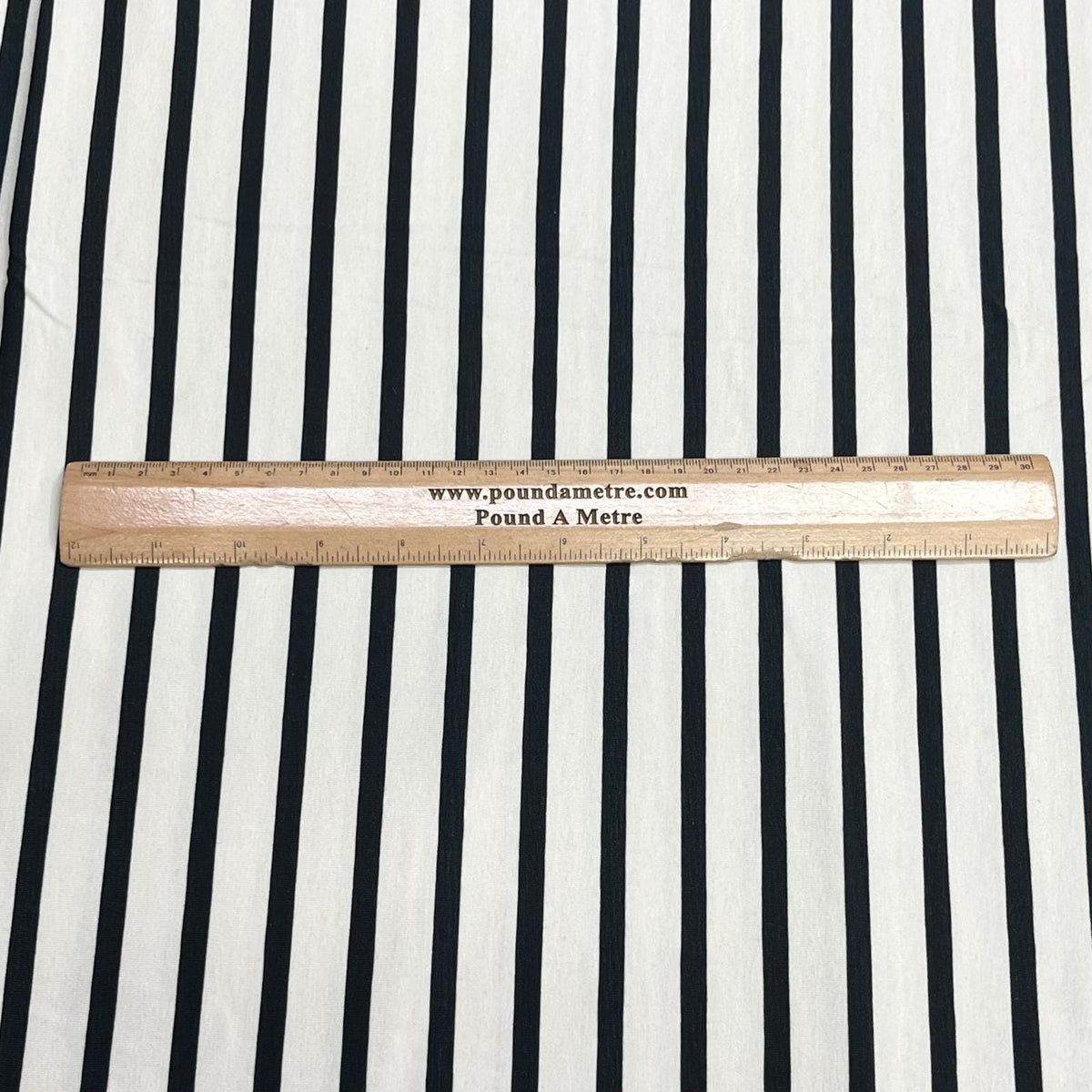 Pound A Metre 3 Metre Luxurious Soft Viscose Jersey - 55"- (Zebra)