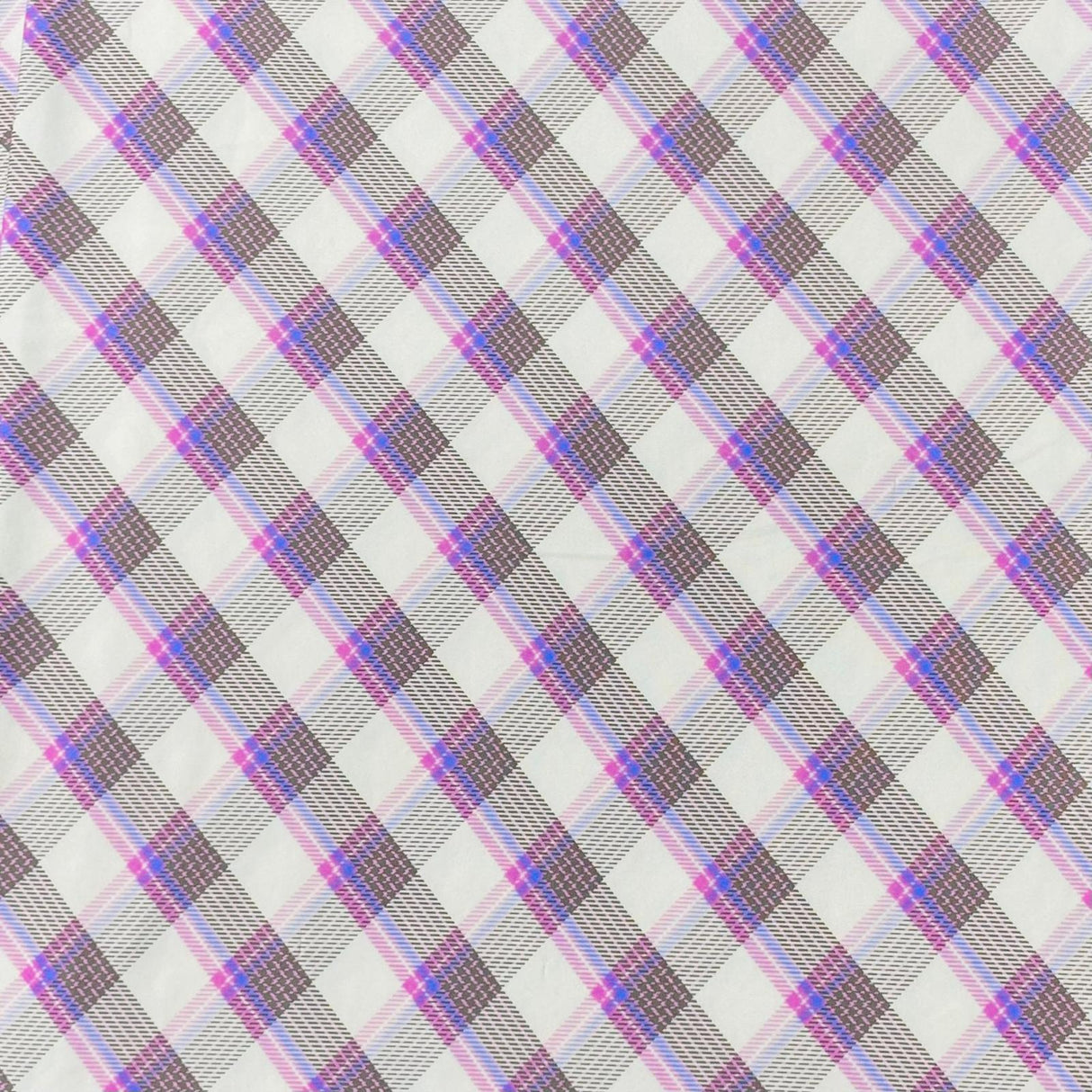 Pound A Metre 3 Metres 3 Metre Luxurious Soft Viscose Jersey - 60"- (Checks)