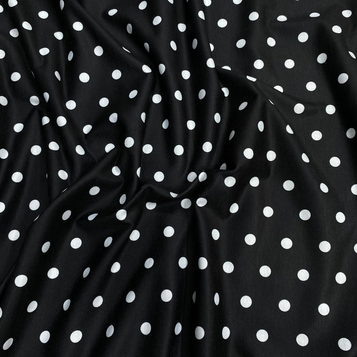 Pound A Metre 3 Metres 3 Metre Luxurious Soft Viscose Jersey - 60"- (Polka)
