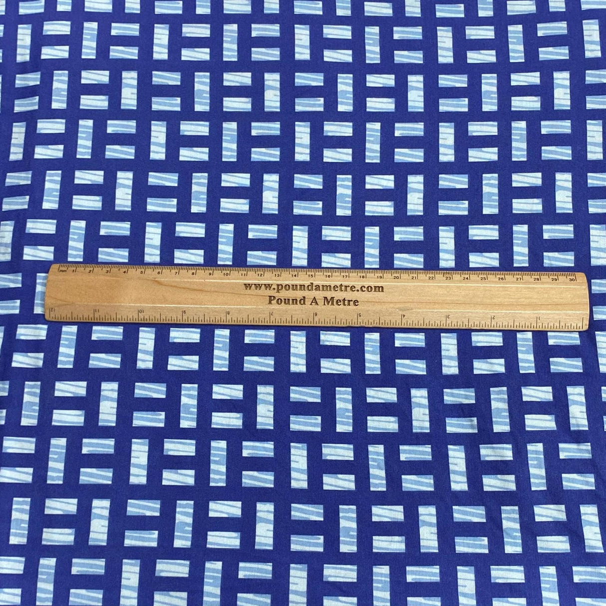 Pound A Metre 3 Metres 3 Metre Luxurious Soft Viscose Jersey - 60"- (Squares)