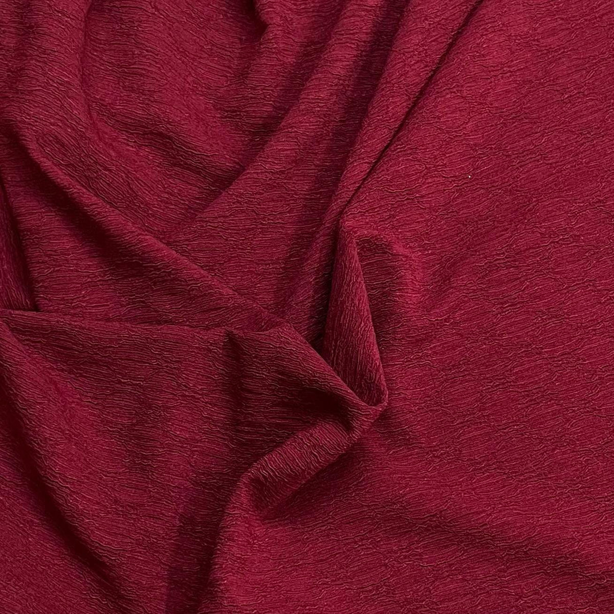 Pound A Metre 3 Metre Luxurious Textured Plain Jersey – 55" Wide (Maroon)