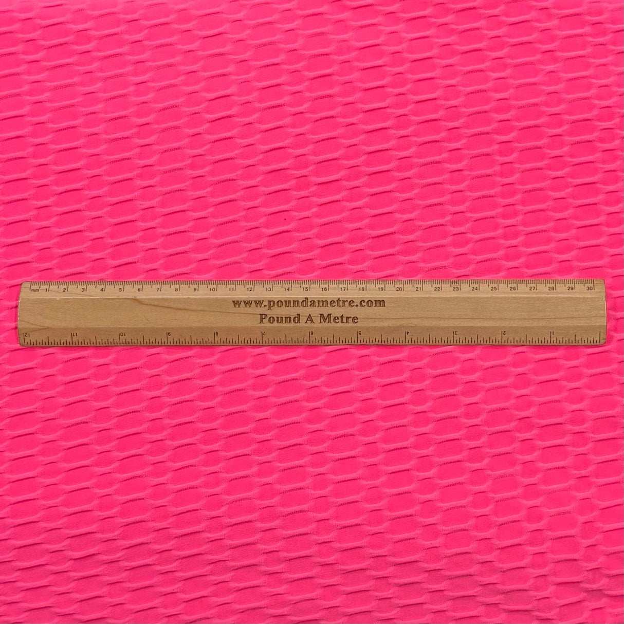 Pound A Metre 3 Metre Luxurious Winter Dobby Jersey - 60"- (Bright Pink)