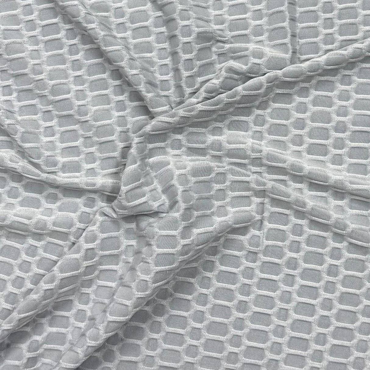 Pound A Metre 3 Metre Luxurious Winter Dobby Jersey - 60"- (Grey)