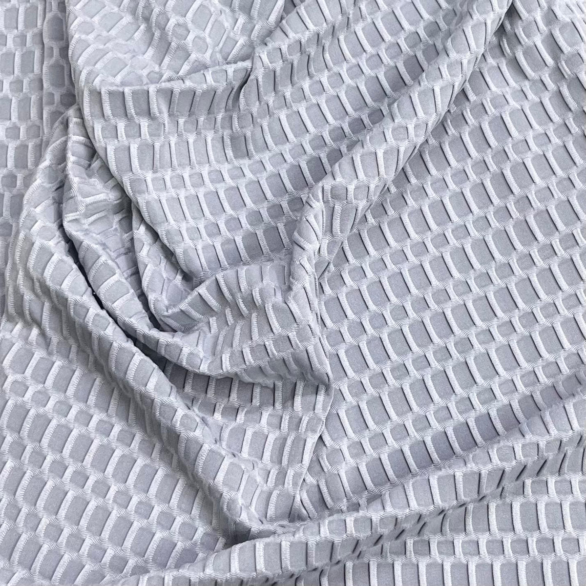Pound A Metre 3 Metre Luxurious Winter Dobby Jersey - 60"- (Grey)