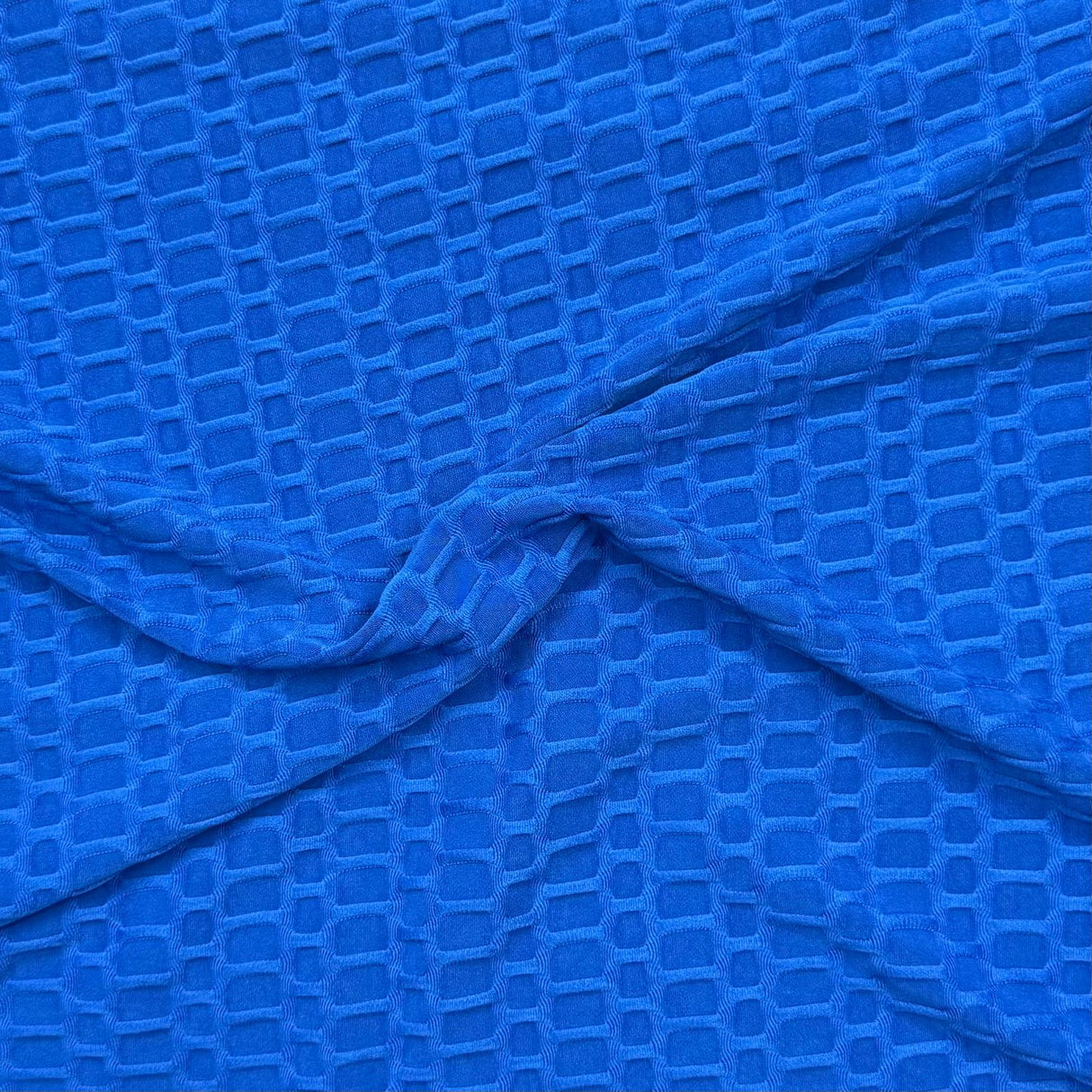 Pound A Metre 3 Metre Luxurious Winter Dobby Jersey - 60"- (Royal Blue)