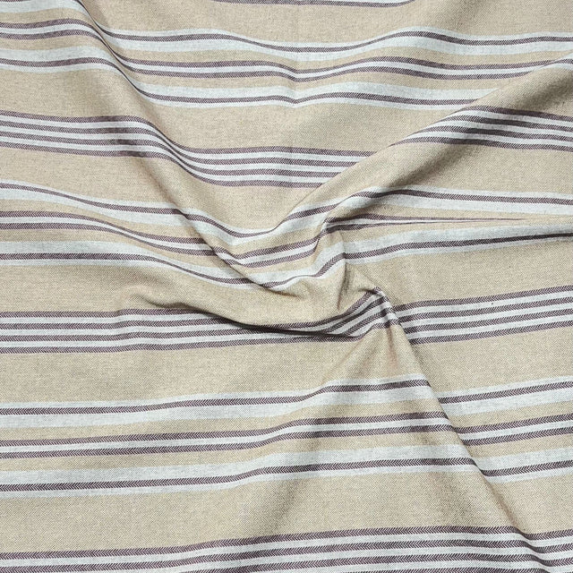 Pound A Metre 3 Metre 3 Metre Premium Linen Heavy Fabric- 55" Wide  (Stripes)