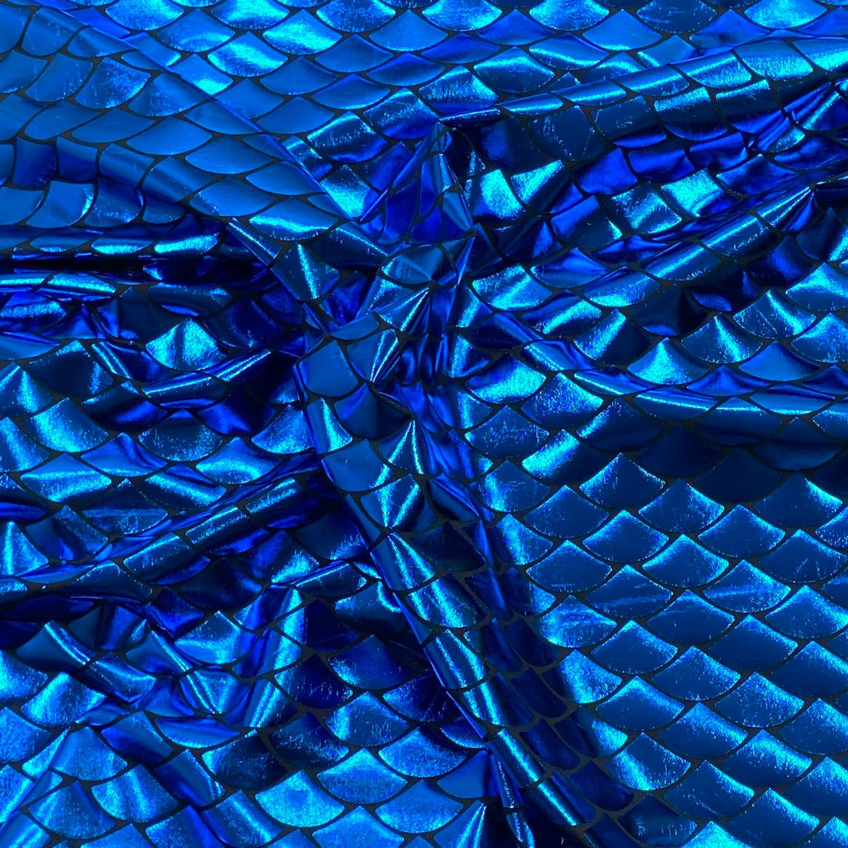 Pound A Metre 3 Metre 3 Metre Premium Mermaid Lycra Jersey 55" Wide (Blue)