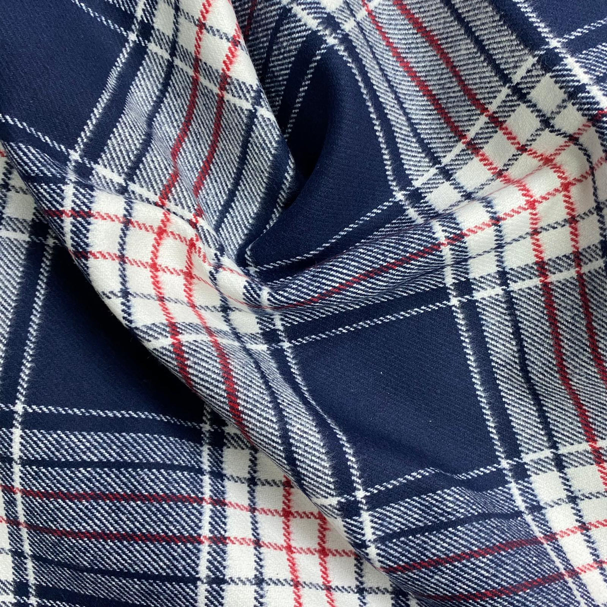 Pound A Metre 3 Metre Premium Poly Wool Fabric - 55"- (Navy)