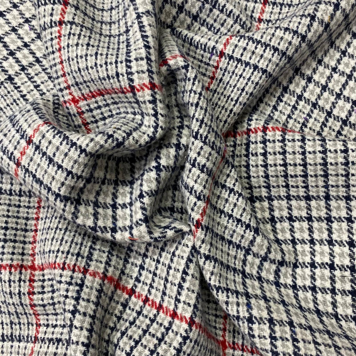 Pound A Metre 3 Metre Premium Poly Wool Fabric - 55"- (Red)