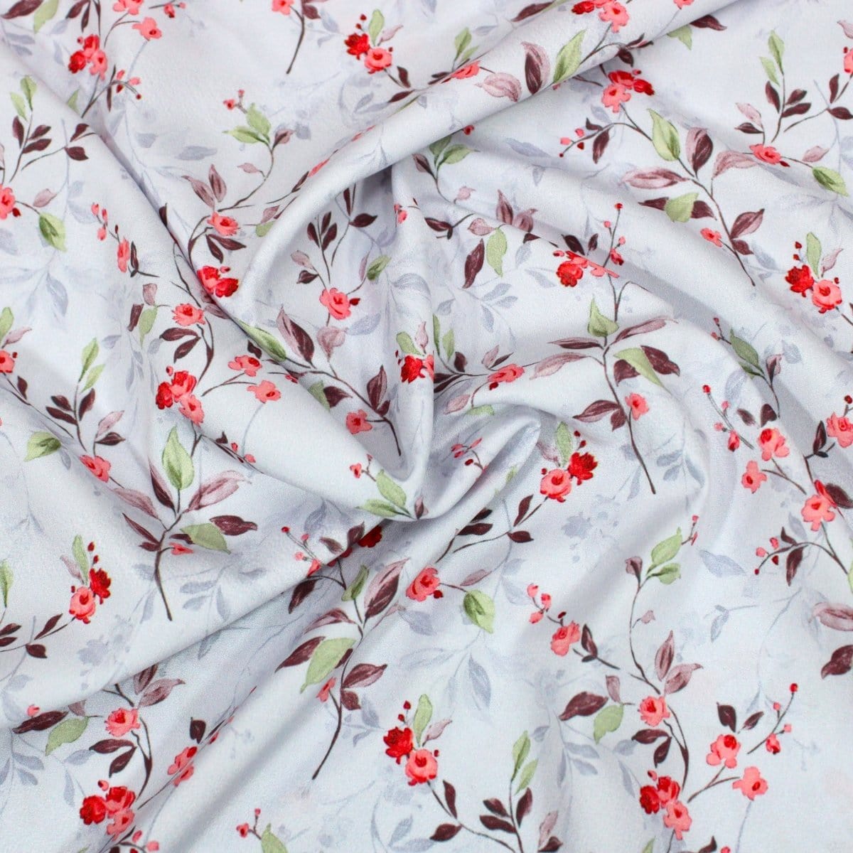 Pound A Metre 3 Metres 3 Metre Santorini Soft Crepe- 45" Wide (Pastel Lilac Floral)