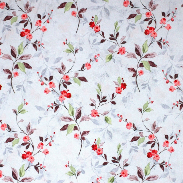 Pound A Metre 3 Metres 3 Metre Santorini Soft Crepe- 45" Wide (Pastel Lilac Floral)