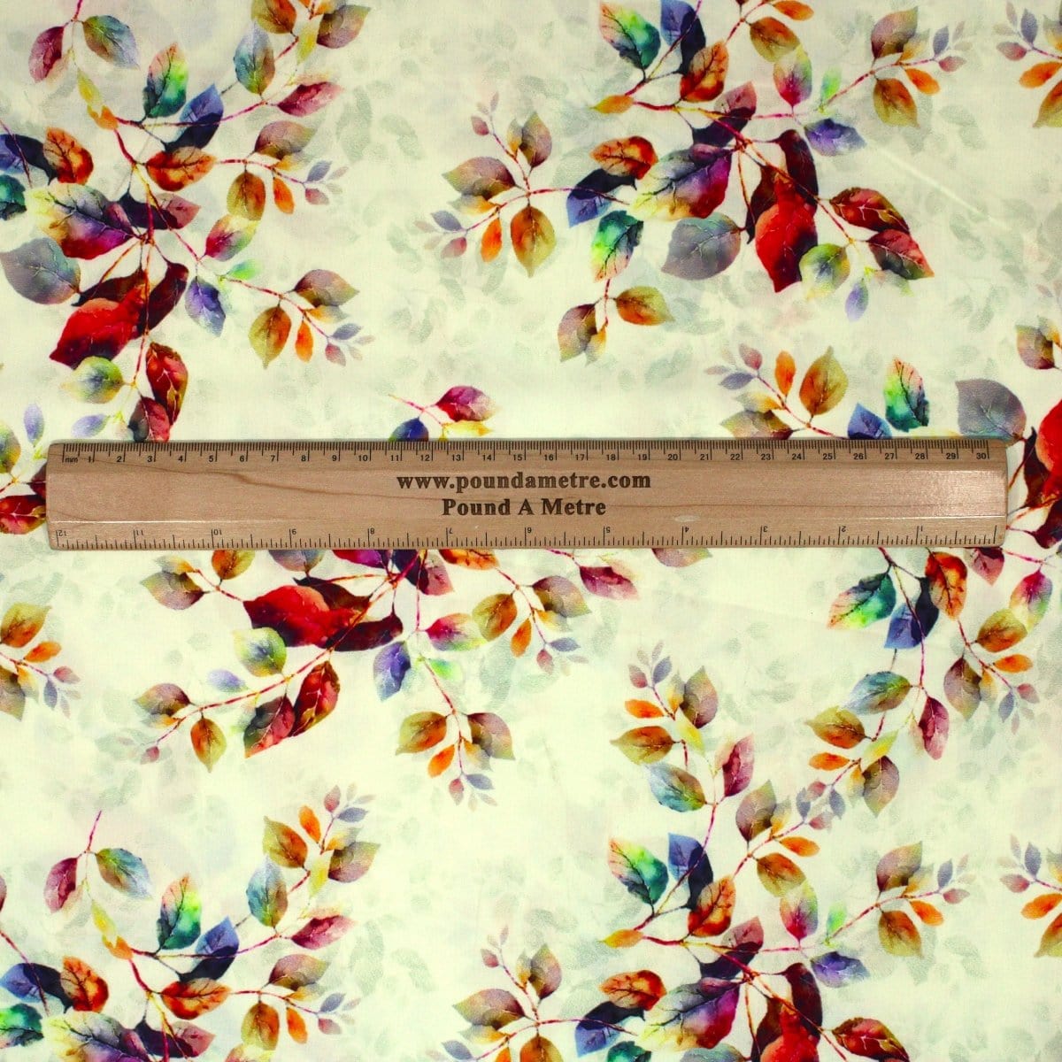 Pound A Metre 3 Metres 3 Metre Santorini Soft Crepe- 45" Wide (Vanilla Leaves)