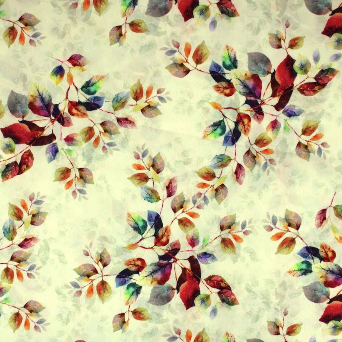 Pound A Metre 3 Metres 3 Metre Santorini Soft Crepe- 45" Wide (Vanilla Leaves)