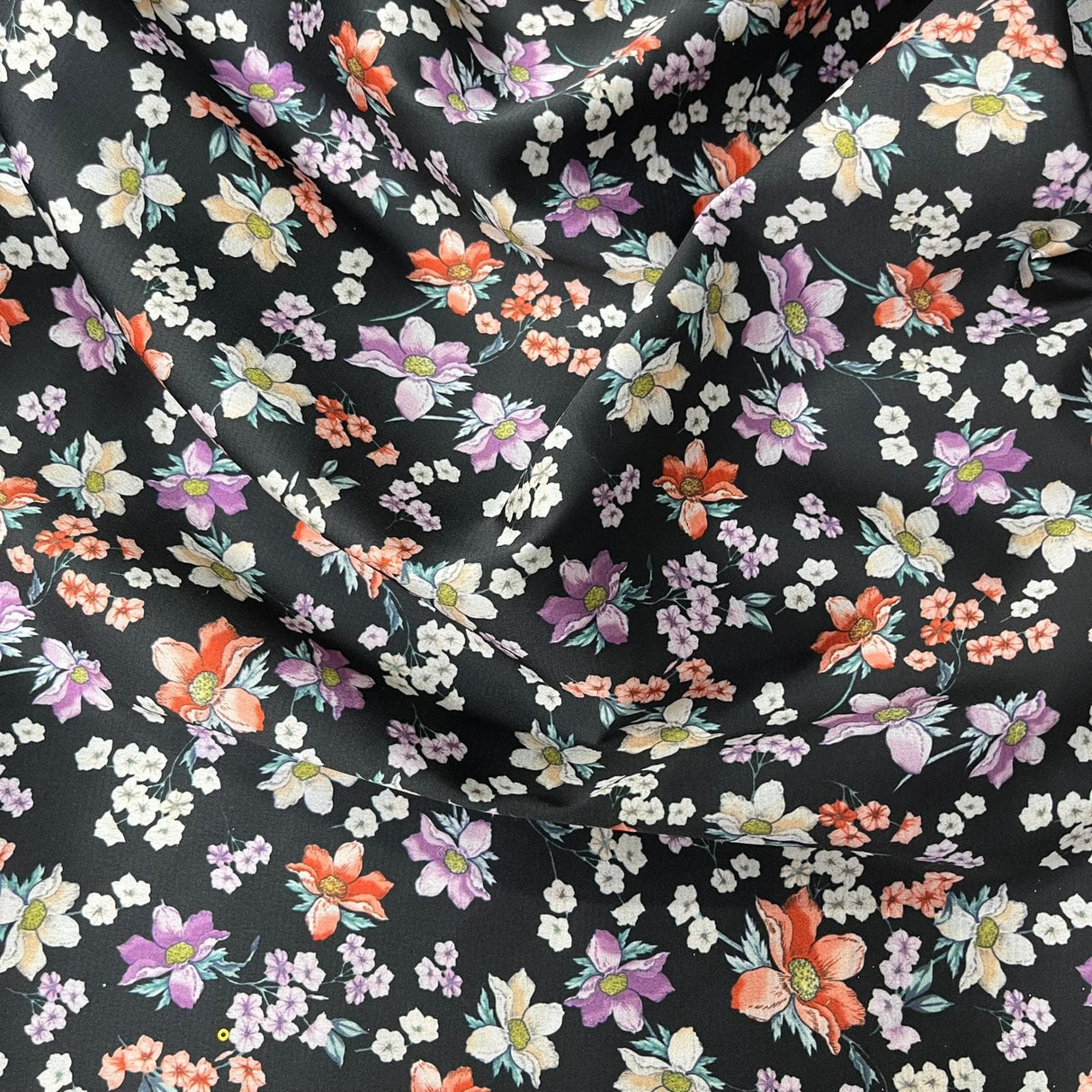 Pound A Metre 3 Metre Solara Crepe Fabric – 55" Wide (Flower Pot)