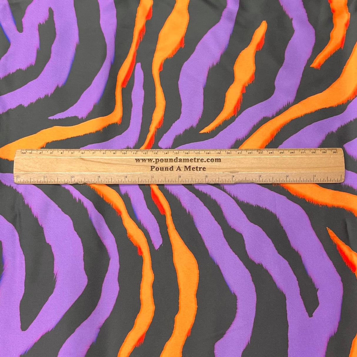 Pound A Metre 3 Metre Solara Crepe Fabric – 55" Wide (Purple & Orange)