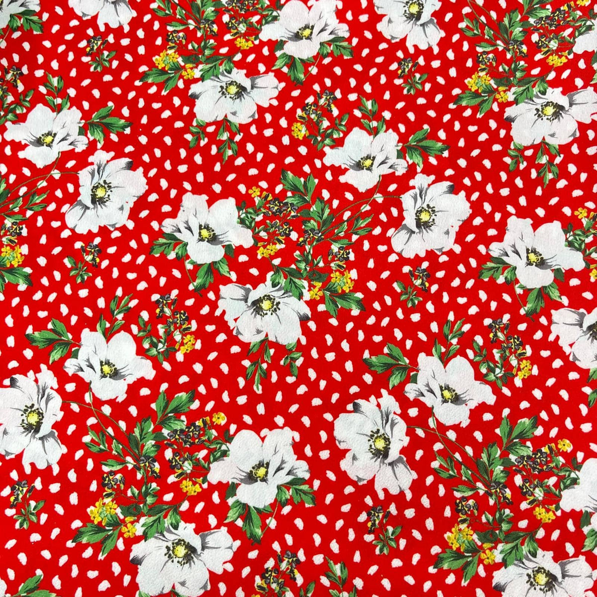 Pound A Metre 3 Metre Solara Crepe Fabric – 55" Wide (Red Tassel)