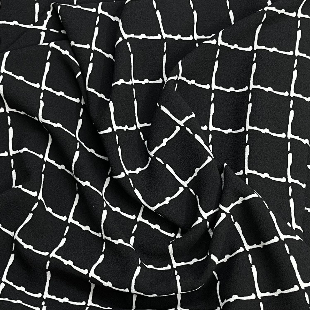 Pound A Metre 3 Metre Solara Crepe Fabric – 55" Wide (Squares)