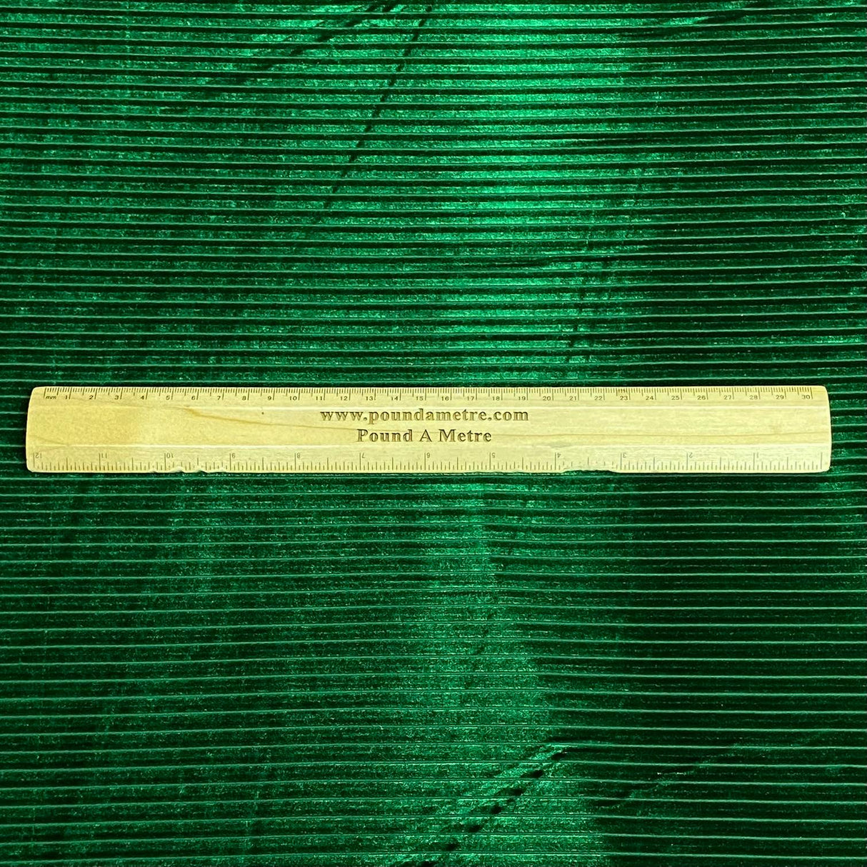 Pound A Metre 3 Metre Winter Corduroy-Effect Velvet - 55'' Wide (Green)