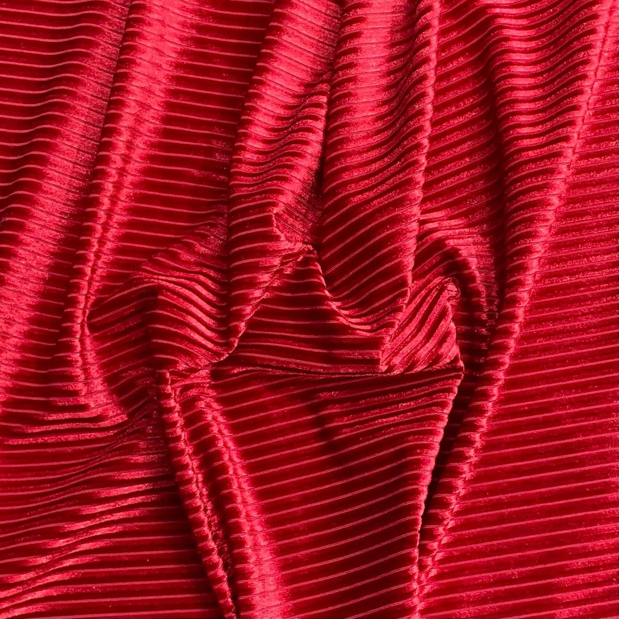 Pound A Metre 3 Metre Winter Corduroy-Effect Velvet - 55'' Wide (Red)