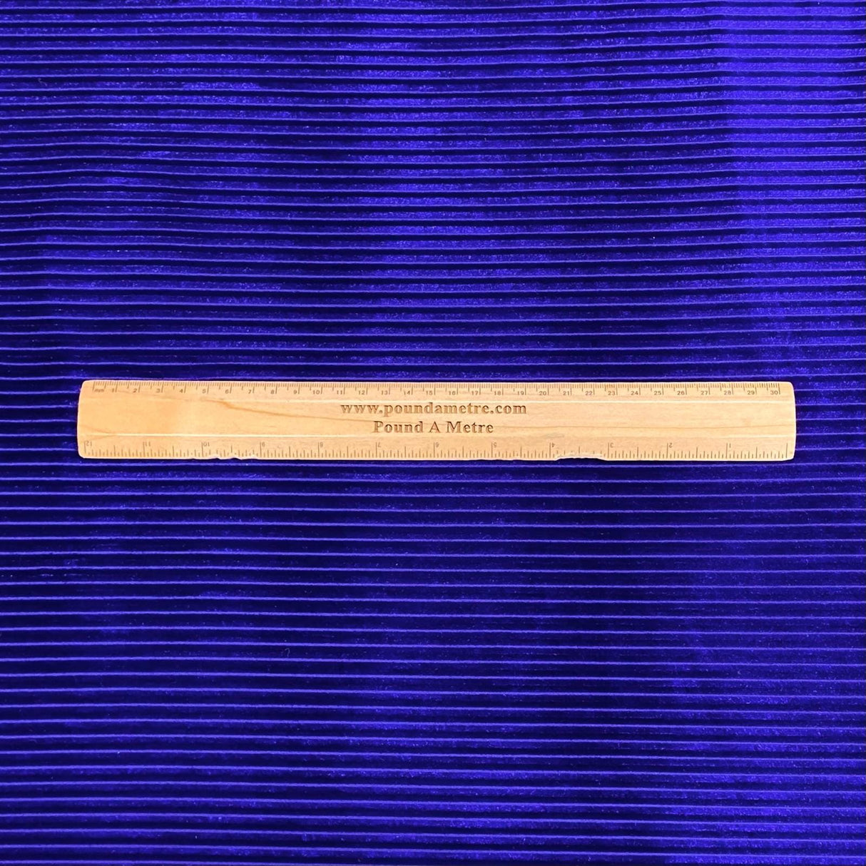 Pound A Metre 3 Metre Winter Corduroy-Effect Velvet - 55'' Wide (Royal)