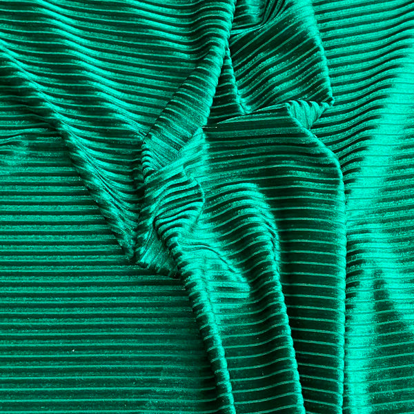 Pound A Metre 3 Metre Winter Corduroy-Effect Velvet - 55'' Wide (Teal Green) (EOL)