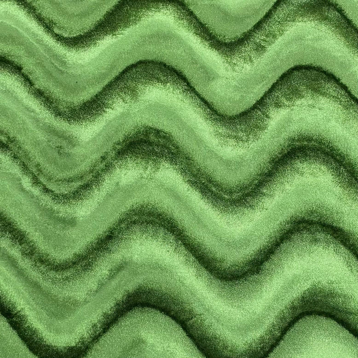 Pound A Metre 3 Metre Winter Wave-Effect Velvet - 55'' Wide (Sage)