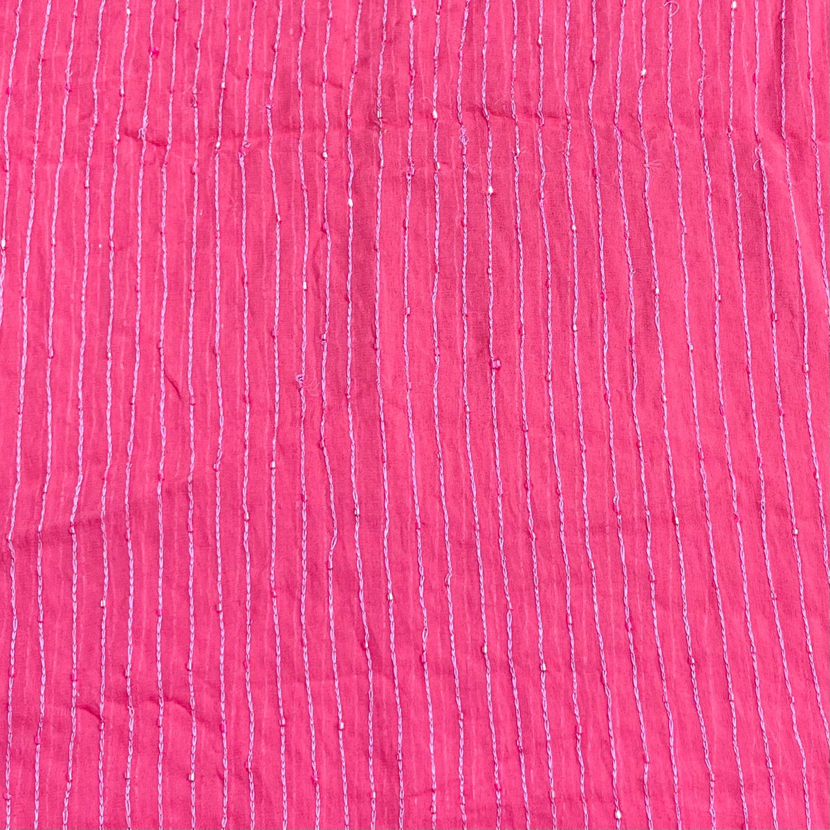 Pound A Metre 3 Metres Beautiful Beaded Chiffon – 45" Wide (Pink)