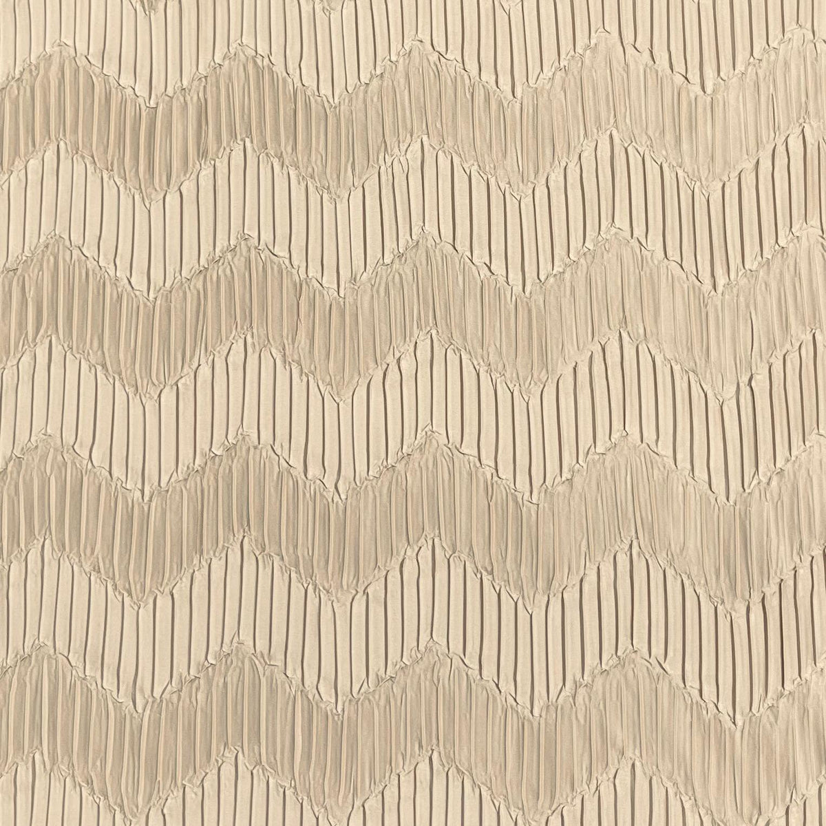 Pound A Metre 3 Metres Beautiful Crinkle Zigzag Jersey Fabric – 55" Wide (Beige)