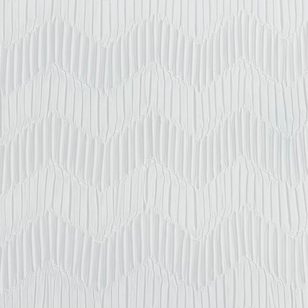 Pound A Metre 3 Metres Beautiful Crinkle Zigzag Jersey Fabric – 55" Wide (White)