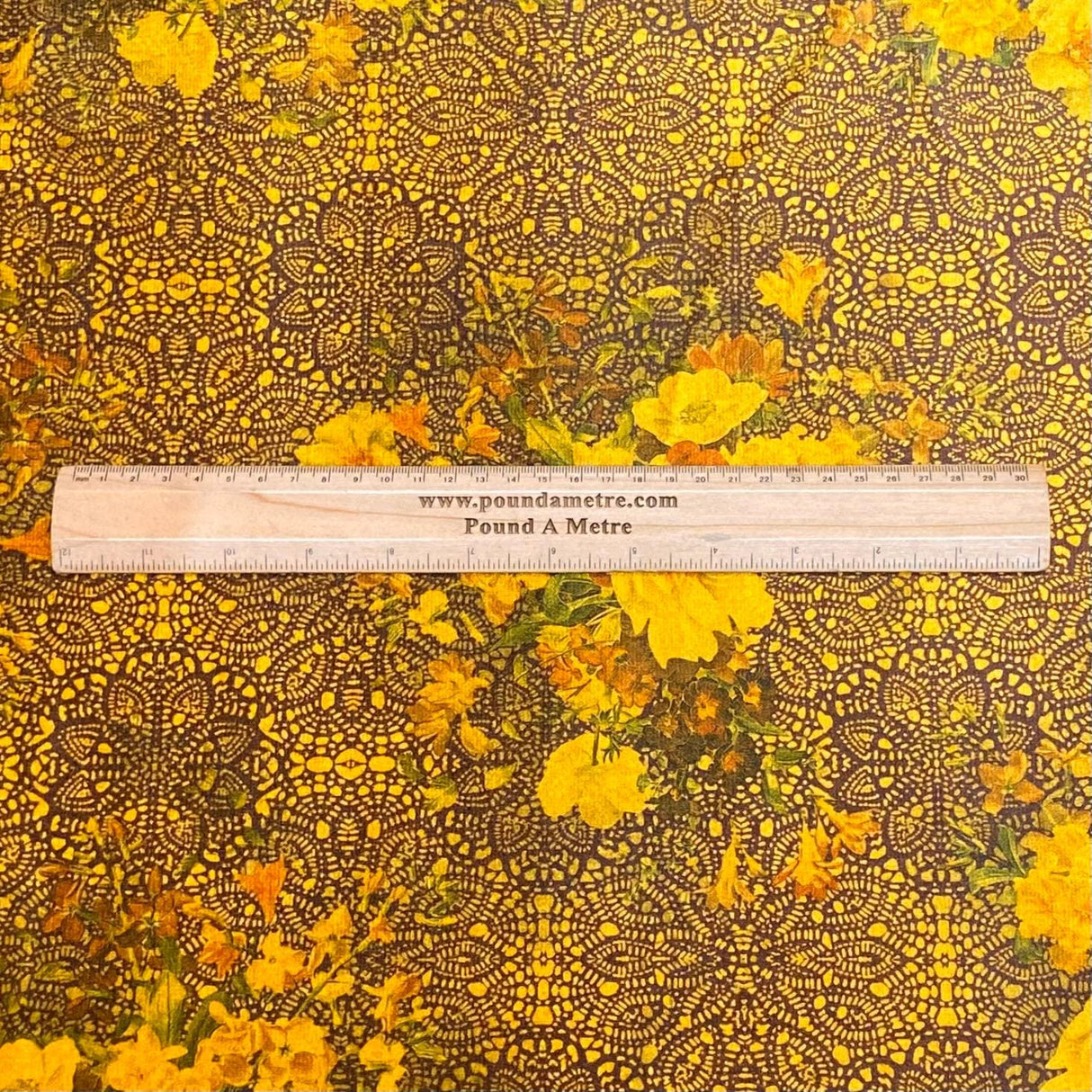 Pound A Metre 3 Metres Beautiful Printed Velvet- 55" Wide (Bronze)