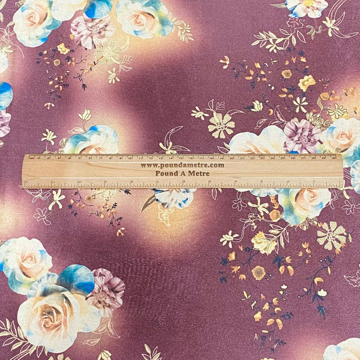 Pound A Metre 3 Metres Beautiful Printed Velvet- 55" Wide (Garden)