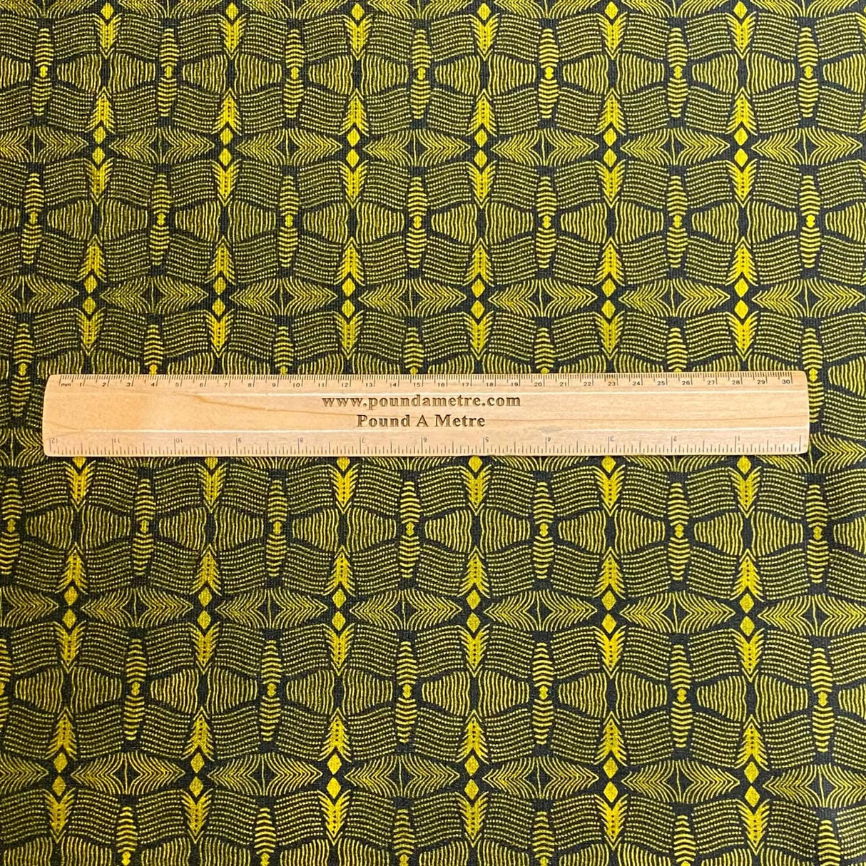 Pound A Metre 3 Metres Beautiful Printed Velvet- 55" Wide (Khaki)