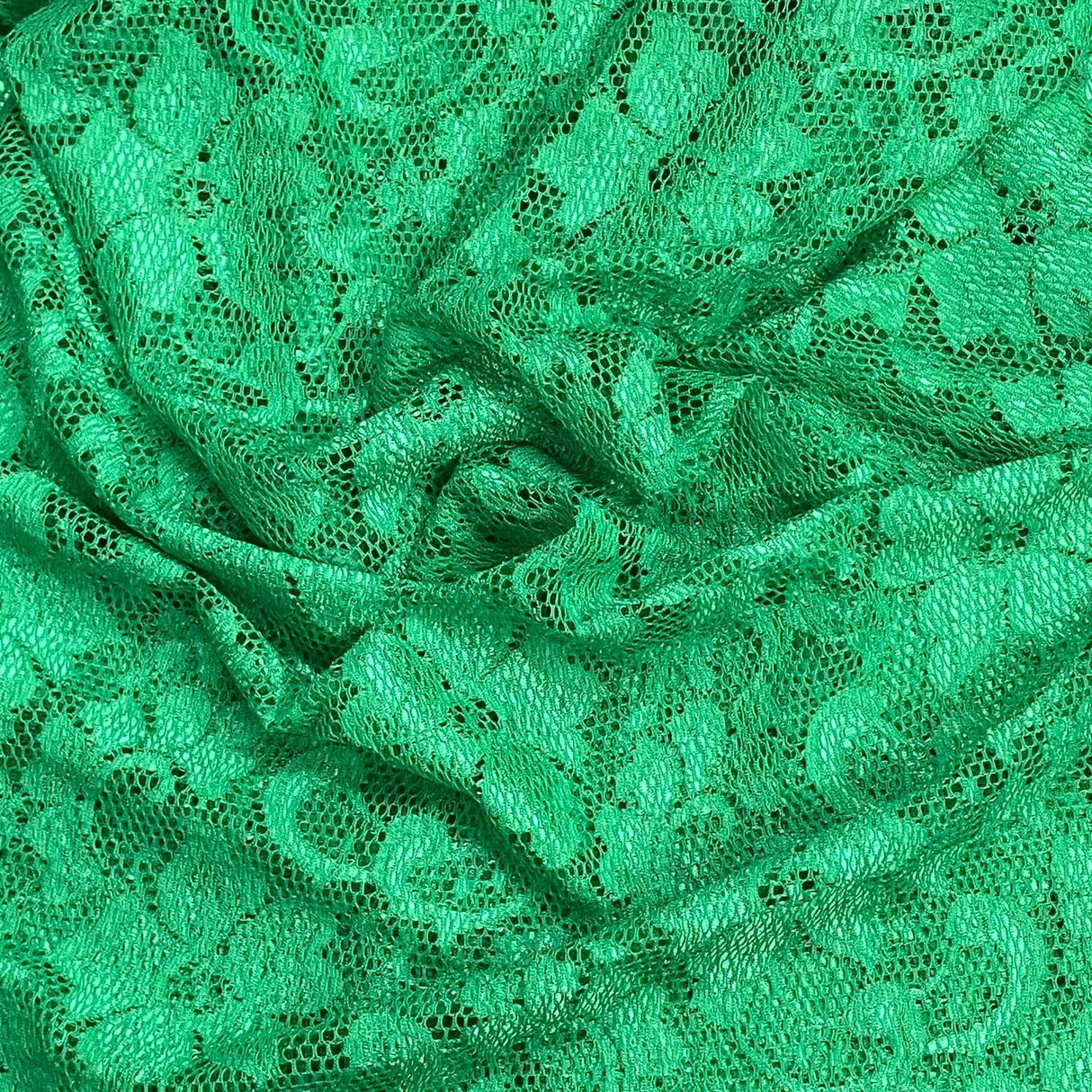 Pound A Metre 3 Metres Beautiful Rachelle Lace Fabric- 55" Wide (Green)