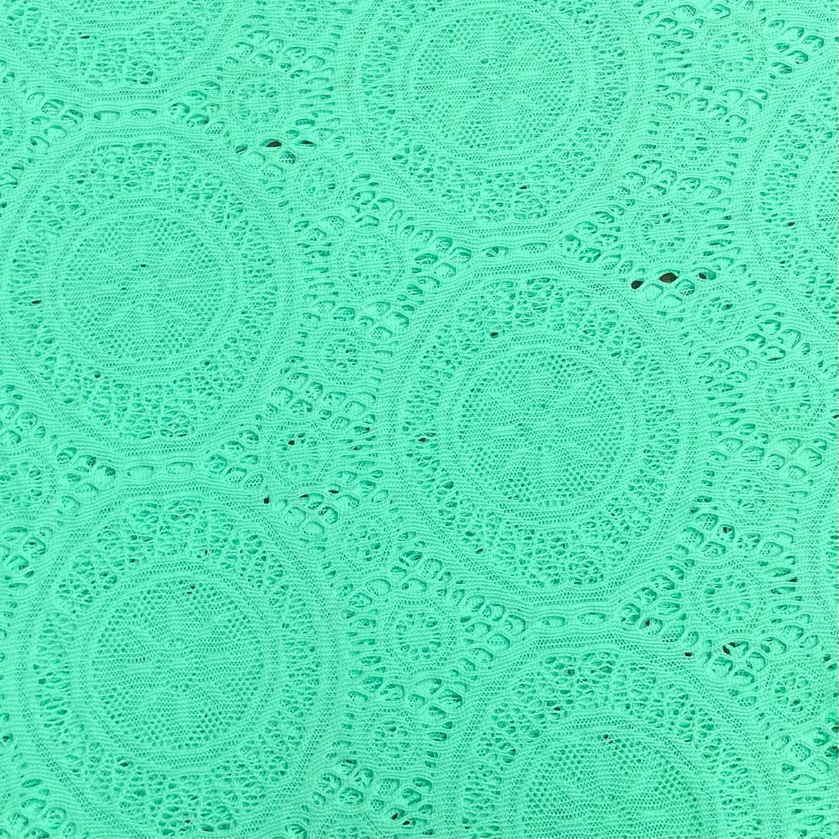 Pound A Metre 3 Metres 3 Metres Beautiful Rachelle Lace Fabric- 55" Wide (Mint)