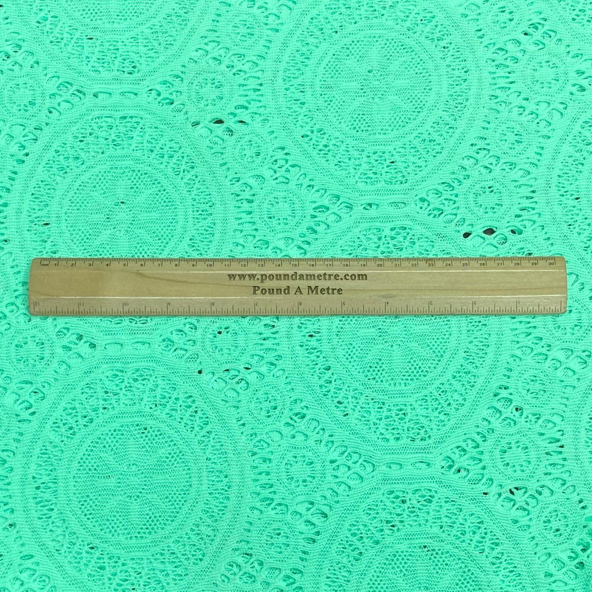 Pound A Metre 3 Metres 3 Metres Beautiful Rachelle Lace Fabric- 55" Wide (Mint)